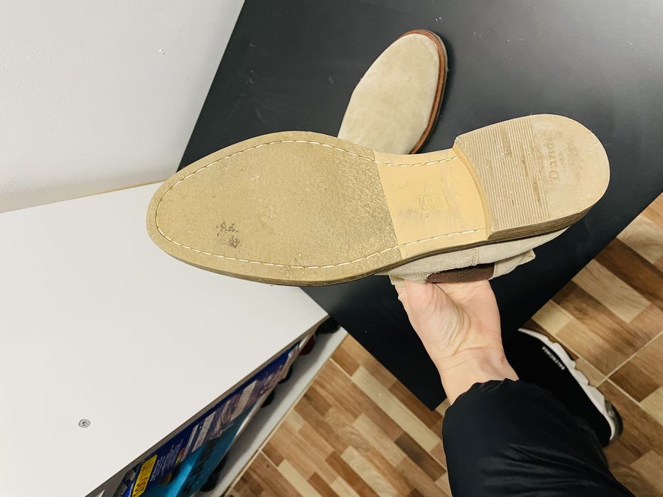 Ghete dune piele crem