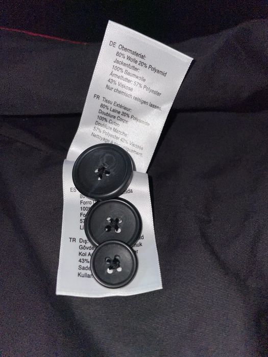 DKNY Wool Coat Black L