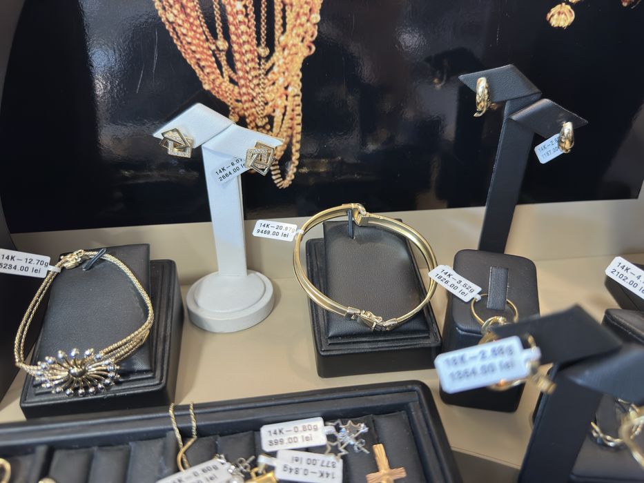 Bijuterii aur 14k 18k 585 750 lant bratara cercei  inel dama, barbat colier