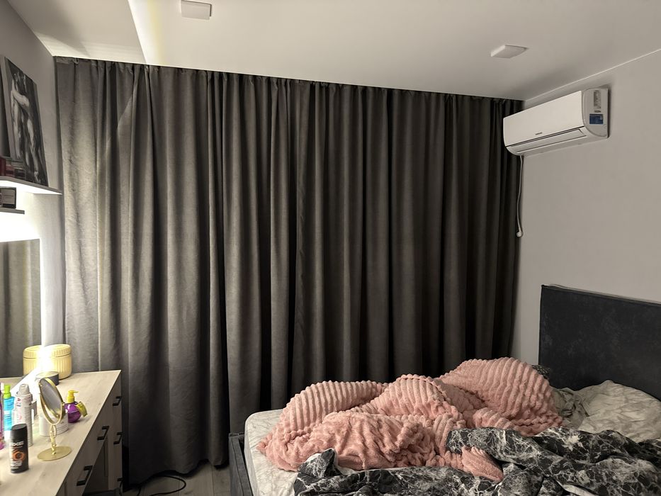 Продам шторы серые