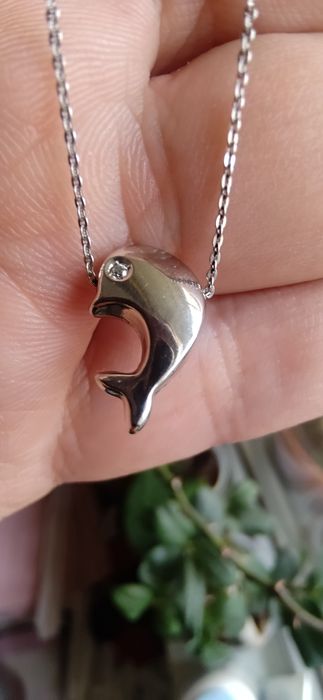 Златно колие с брилянт