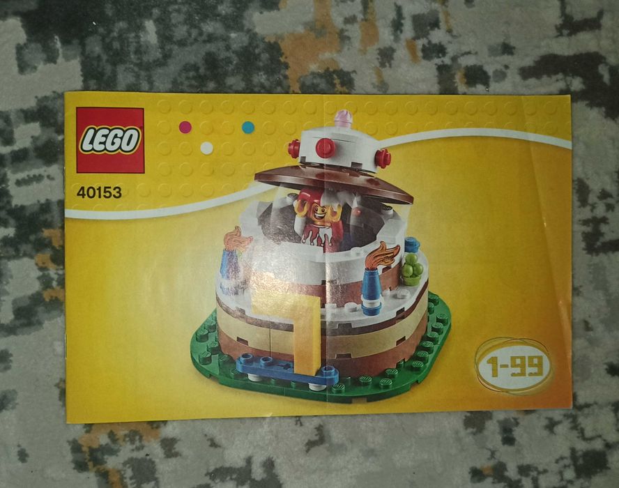 Лего (lego 40153) Торт на день рождения