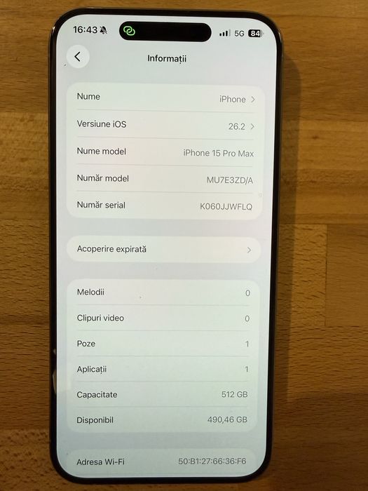 Vand iphone 15 pro max