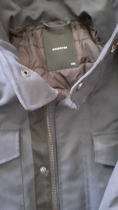 мъжко тъмно синьо яке Reserved XXL чисто ново, срещу вятър и дъжд