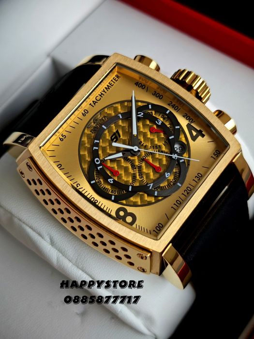 INVICTA S1 Rally Concentric gold black 48 mm, Инвикта нов мъжки часовник