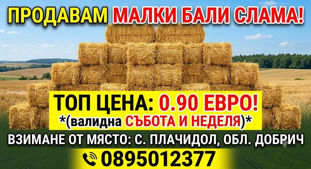 Продават се Бали- слама