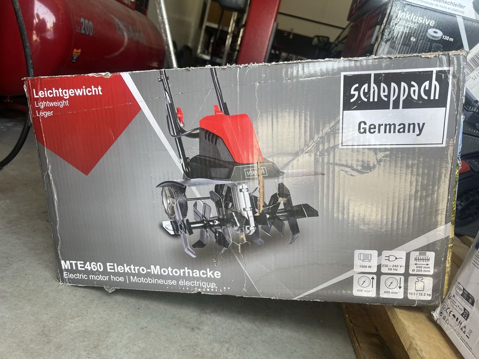 Нова Електрическа фреза /мотофреза Scheppach МТЕ460- 1500W