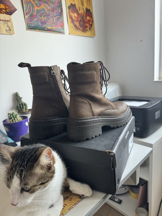 Боти G-STAR Raw, Естествена кожа