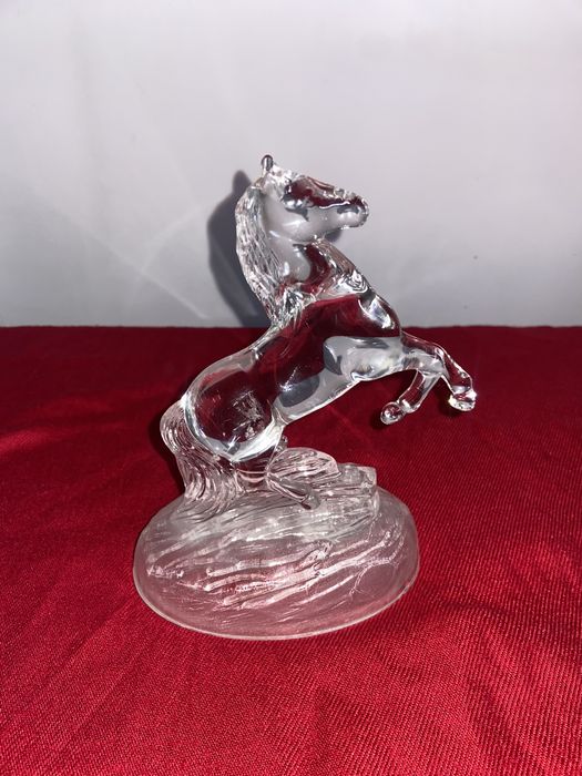 Хрустальная пара лошадь и медведь