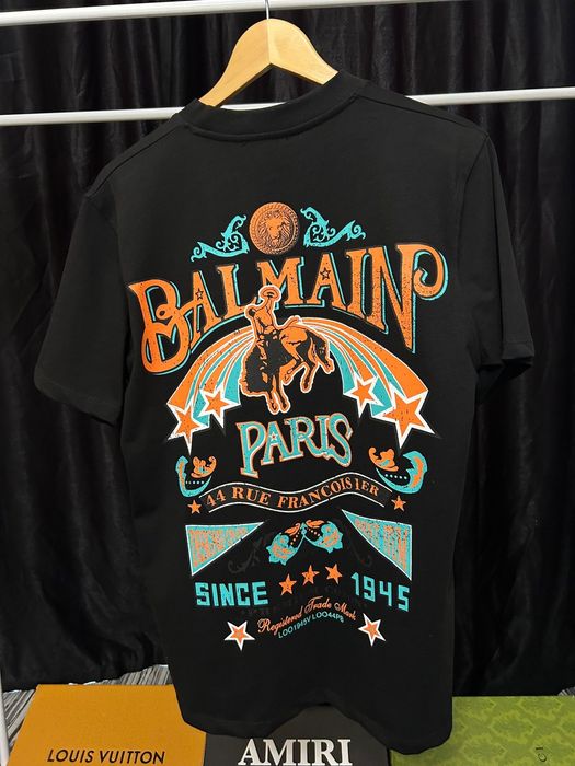 Tricou Balmain Paris - marimi s-xxl model nou premium bumbac