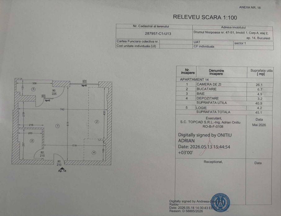 Studio pentru vanzare
