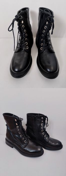 Нови Zign и Zara Дамски Боти Естествена Кожа Номер 37