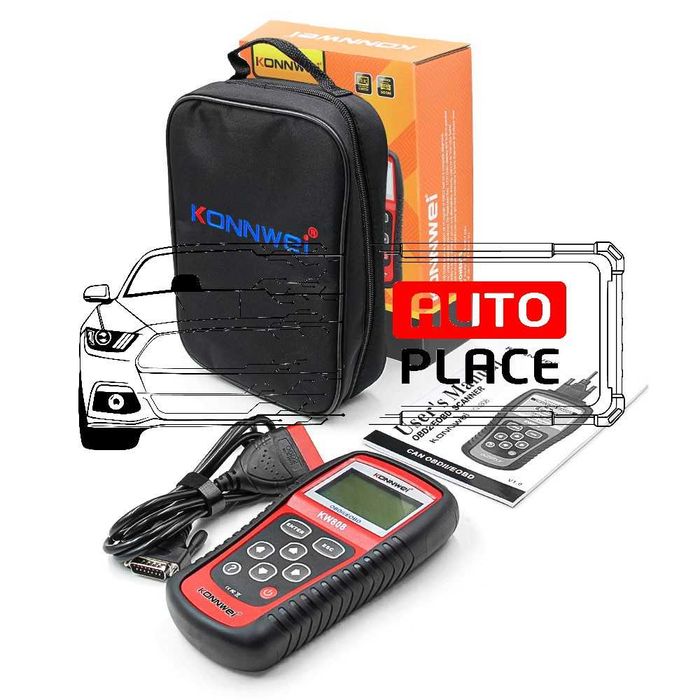 Konnwei KW808 OBD2 Diagnostic Универсална Автодиагностика