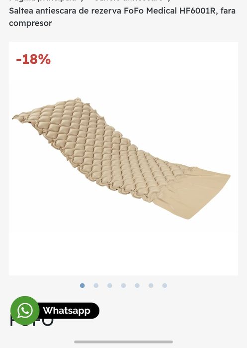 Saltea si compresor silentios antiescara