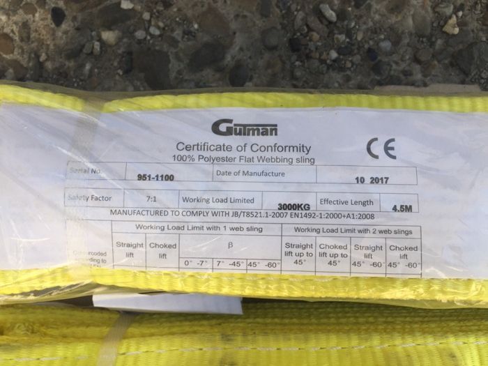 Chingi Ridicare Gutman cu Urechi 4,5m 3000kg