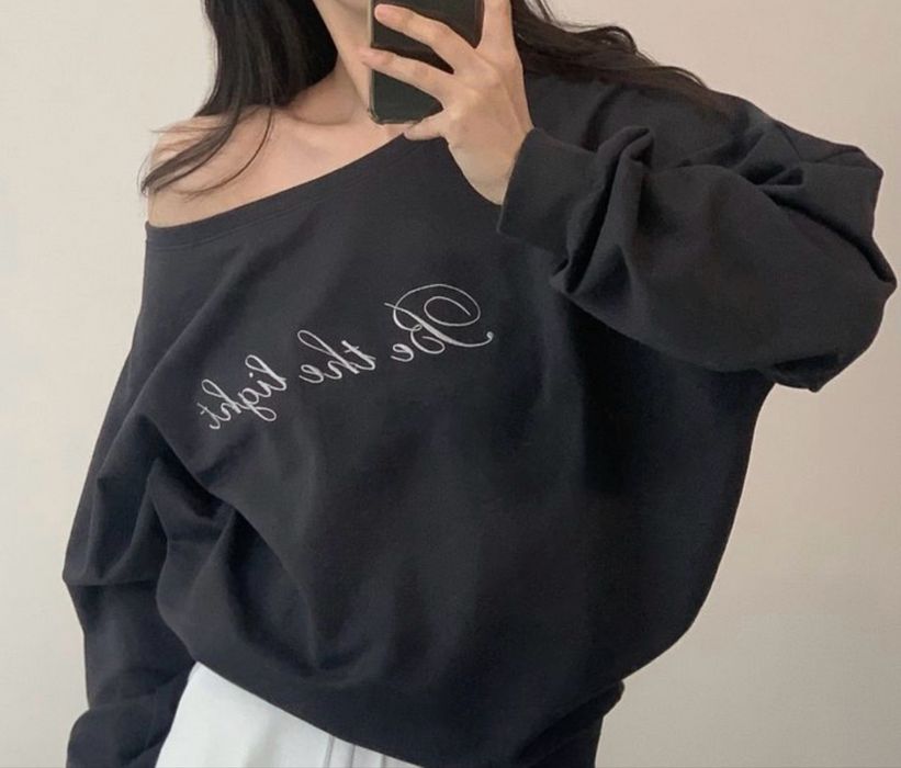 Қара oversize свитшот, әйелдерге арналған