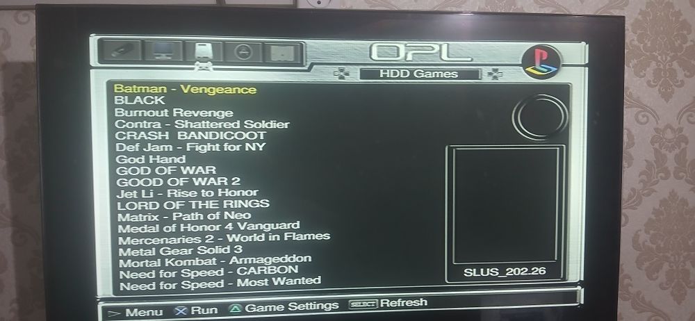 ps2 fat HDD 500 GB