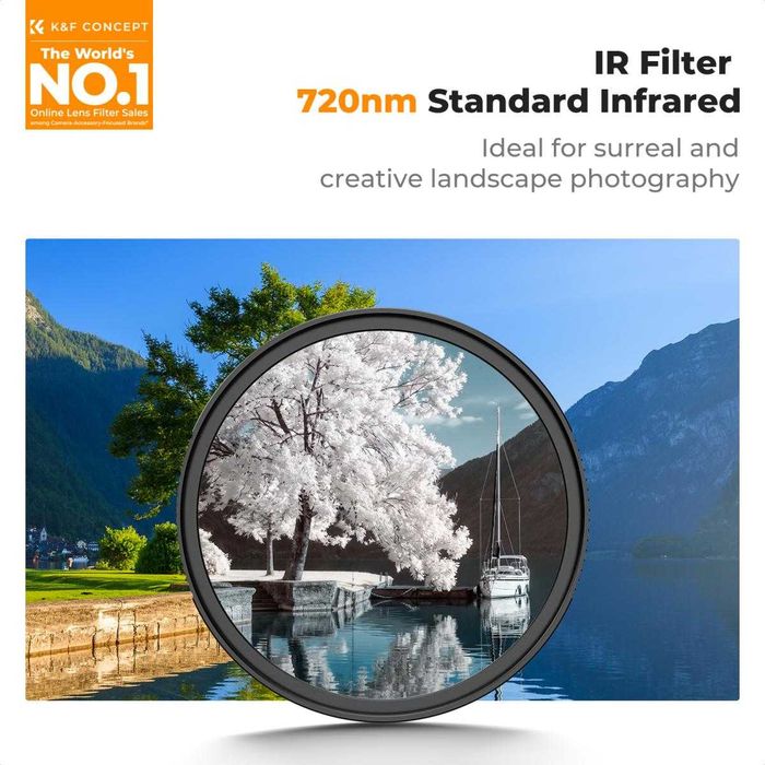K&F Concept 720nm IR инфрачервен филтър Nano-Xcel