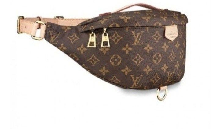 Borseta unisex LV,curea reglabila, saculet, etichetă