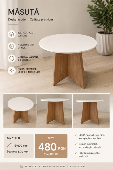 Masuta cafea minimalista