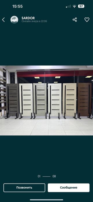 Межкомнатные МДФ двери сифатли ва хамйонбоп