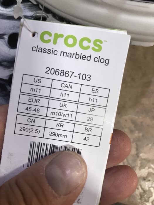 Сандали унисекс нови ,,CrocsClassicMarbledClog” номера от 31 до 49