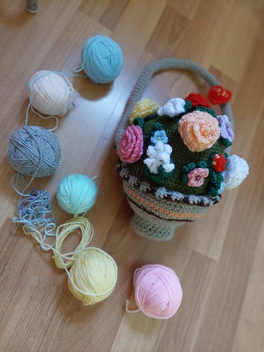 Детски плюшени играчки, часовник M&M, абажур, плетени играчки