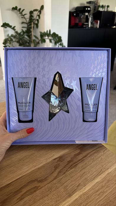 Set Thierry Mugler - Angel-apa de parfum, gel dus si crema corp
