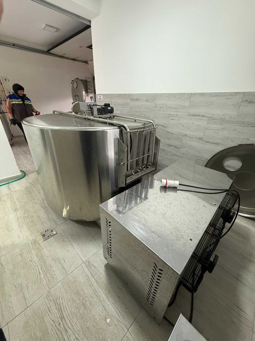 Tanc de racire lapte inox 1500L Gardelina nou