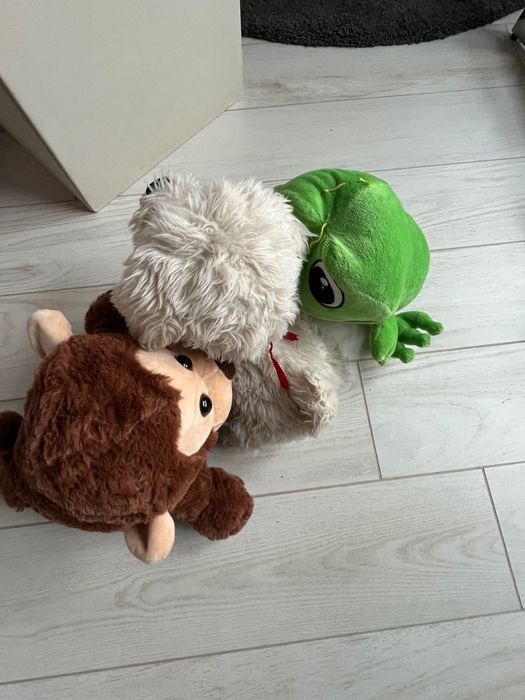 3 детски плюшени играчки, животни, за деца