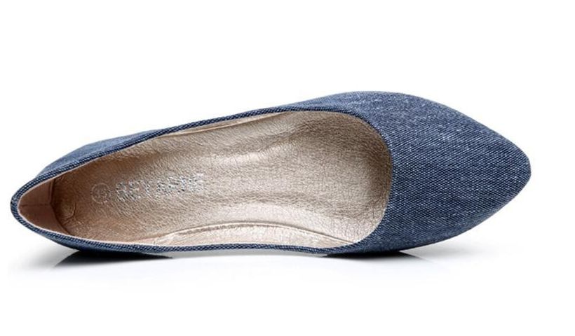 Дънкови равни балеринки дамски обувки, нови, 38 номер