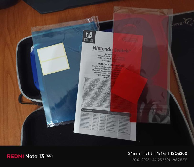 Nintendo Switch Lite Blue+case si screen protector