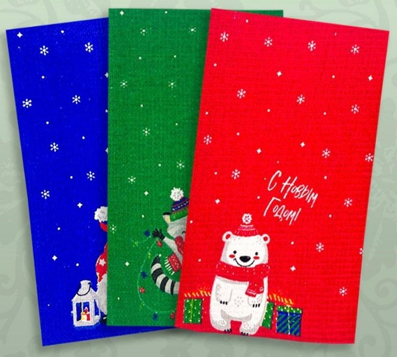 Новогодние скатерти, салфетки, полотенца