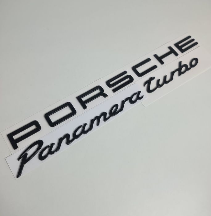 Pachet-Set-Emblema-Sigla-Logo-Stema-Spate-Haion-Porsche-Cayenne-Panamera-Macan-Negru-Lucios-Full-Black-Turbo-4-S-GTS-Poze-Reale