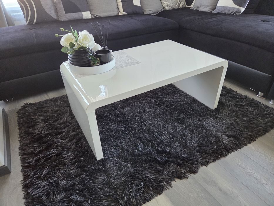 Холна маса MDF  бял гланц