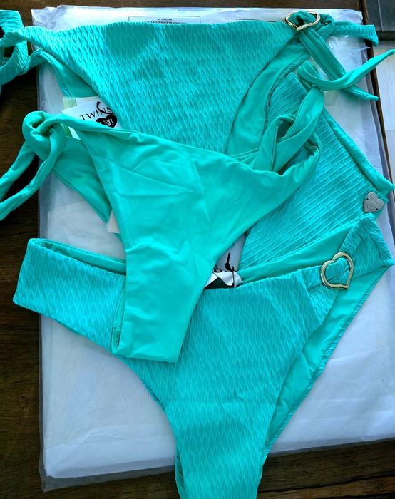Докнища за бански Twinset, цвят тюркоаз,бразиляна,слип,S,M,L,нови !