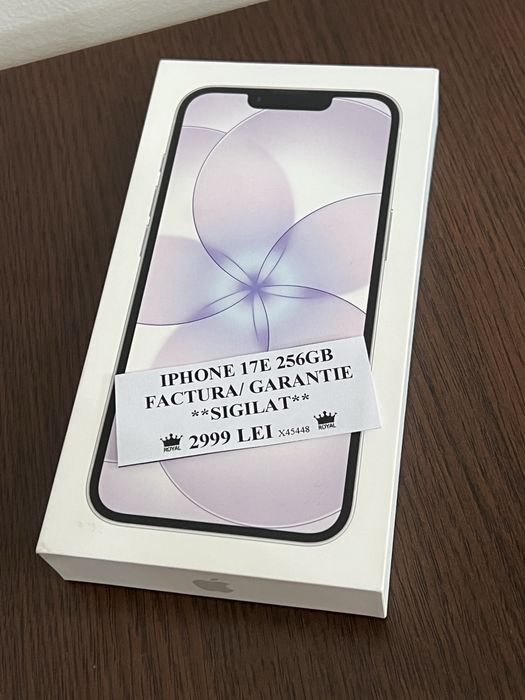 Amanet Royal CB: Iphone 17e Sigilat 256gb factura garantie neverlocked