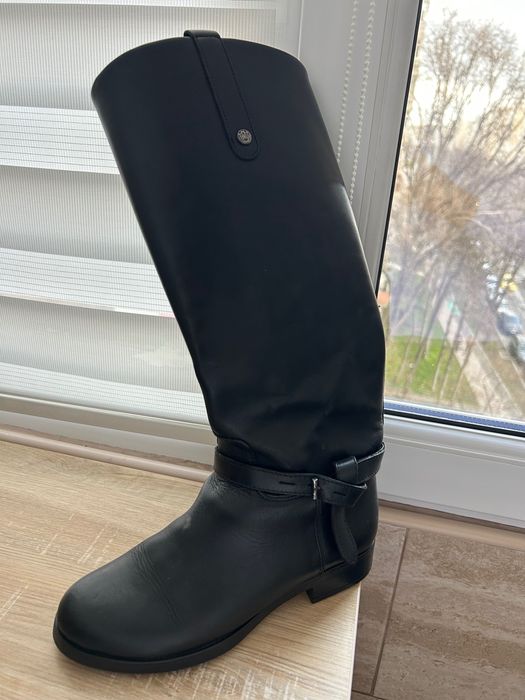 Cizme din piele Massimo Dutti, mărimea 37, stare foarte bună