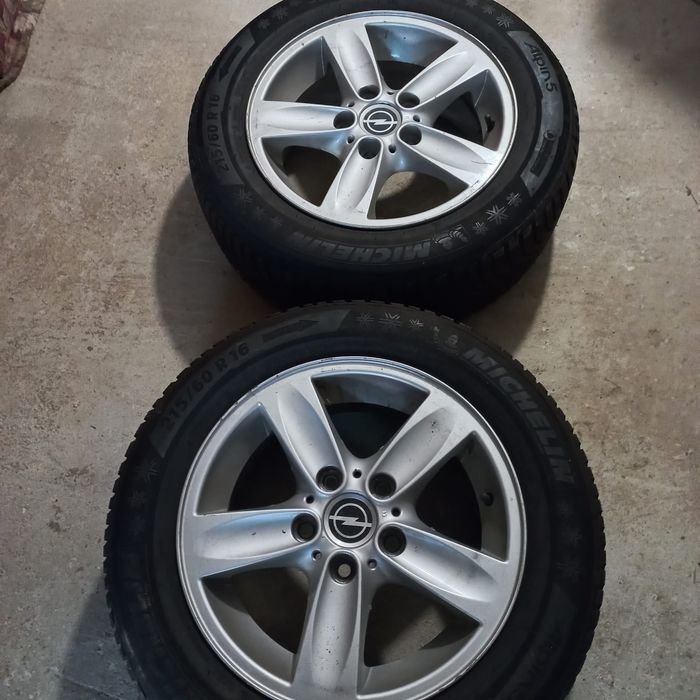 Set 4 jante opel + cauciucuri