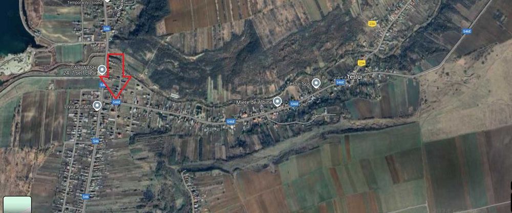 Teren intravilan 1600mp, deschidere 32ml*50ml, Teslui Curtisoara, Olt