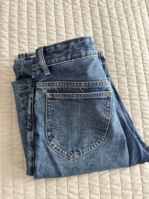 Blugi  Lee  drepti albastri