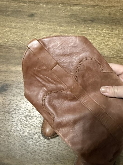 Казаки сапоги чистая кожа