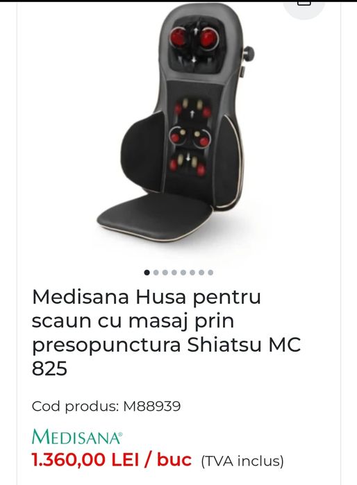 Scaun de masaj, Perna masaj - Medisana MC 825 - Modelul Nou - Gen. 2-a