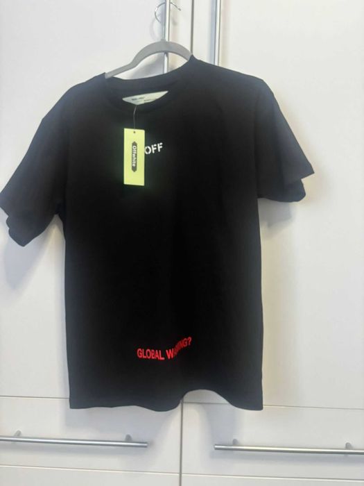 Tricou Off-white negru