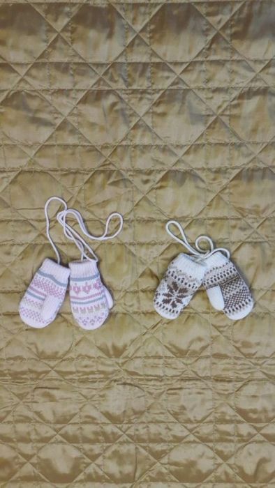 Зимни шапки и ръкавички за 2-6 до 9 месеца