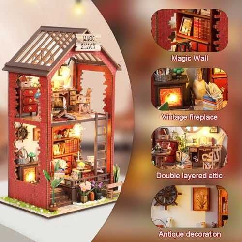 Нова Къща за сглобяване с осветление и мебели – творчески DIY сет дом