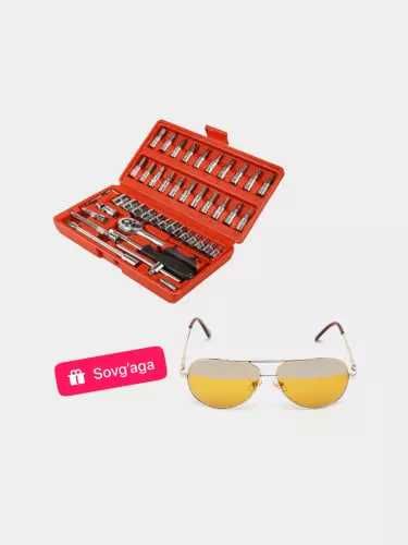 46 dona kalitlar to‘plami – har bir usta uchun zarur vosita!