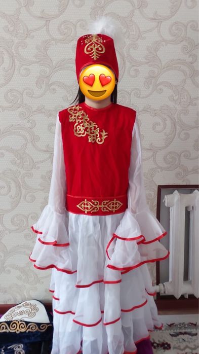 Продам платье белое ,национальное