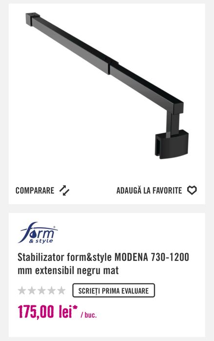 Vând sticlă de duș modena set complet