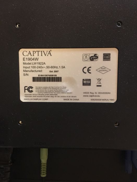 Монитор за компютър CAPTIVA
